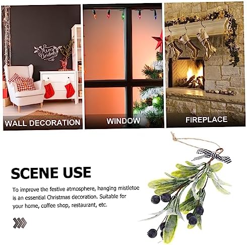 Artificial Christmas Branch with Berries Teardrop Swag Decor