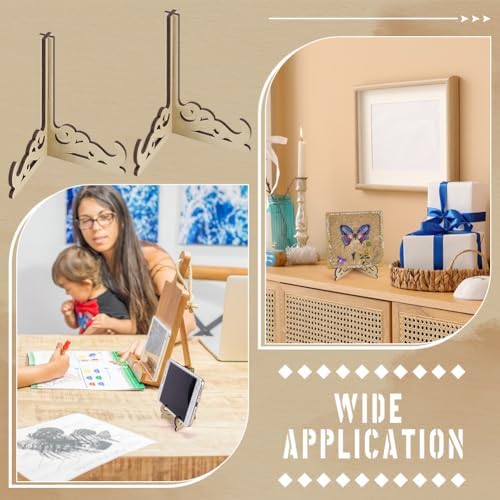 FINGERINSPIRE 12PCS Mini Tiered Easel Display Stand