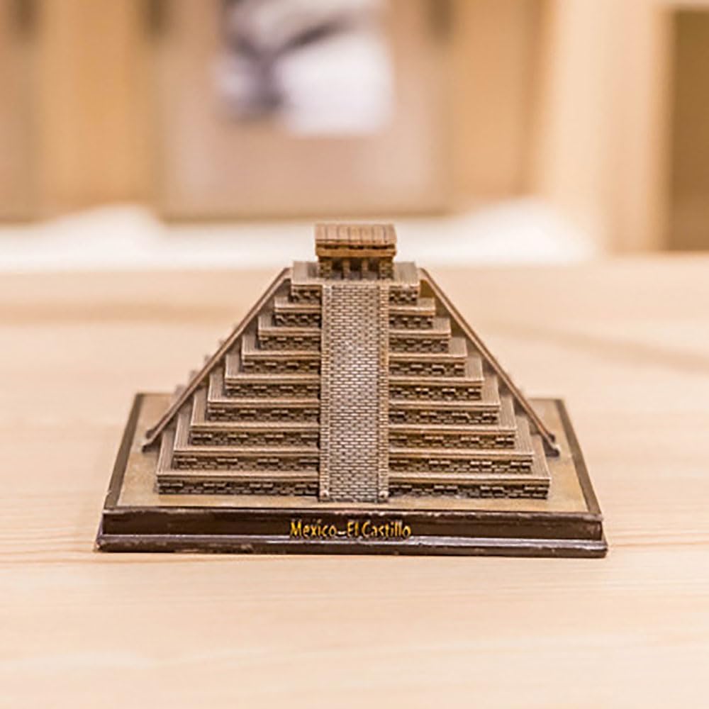 Mysterious Mayan Pyramids Statue Figurine Resin Craft Home Decoration