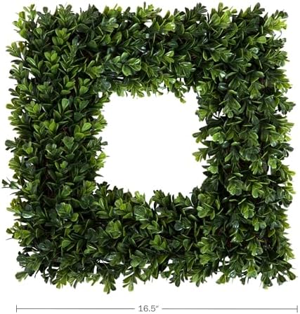 165-Inch Boxwood Wreath - UV Resistant Artificial Wreath for Front Door