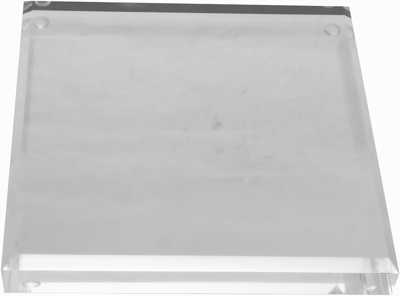 CiaoHER Clear Acrylic Square Display Riser Stand 1in Thick 8x8
