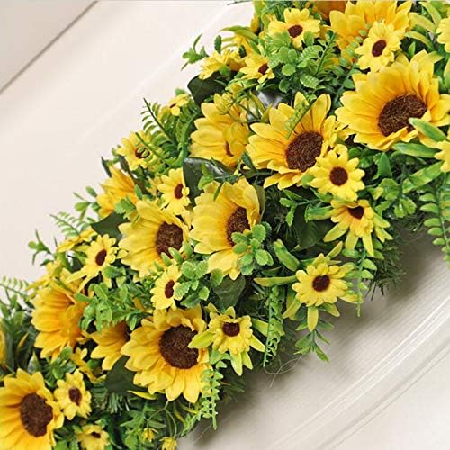 Belupai 276in Artificial Sunflower Swag Decor