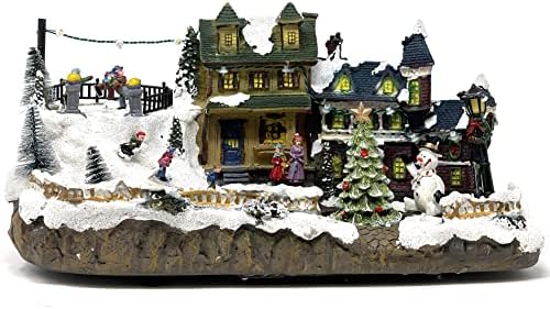 Allgala Christmas House Figurine with USB Power
