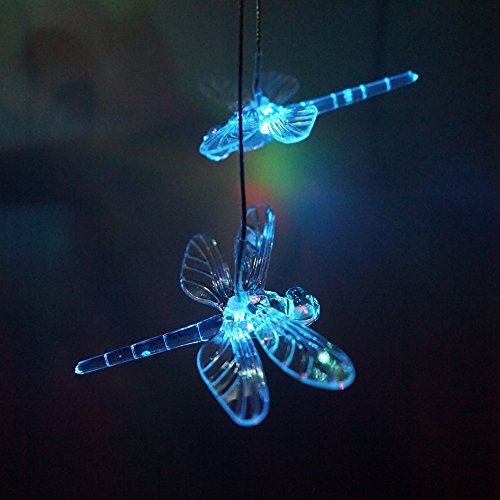Color-Changing LED Solar Dragonfly Mobile 1