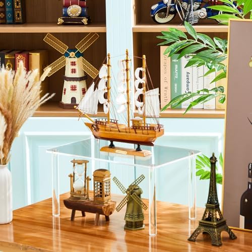 1 Pcs Extra Large Acrylic Display Riser Stand 4 Leg
