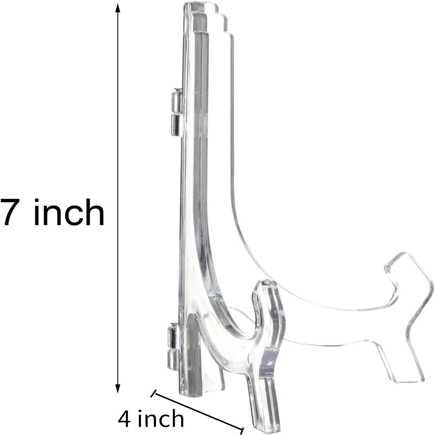 HESTYA 12 Pcs Clear Acrylic Easels for Display Decoration