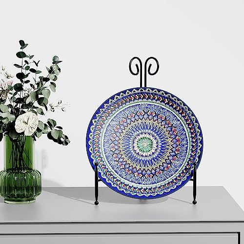 Black Plate Stand for Display 12 Inch 2 Pack