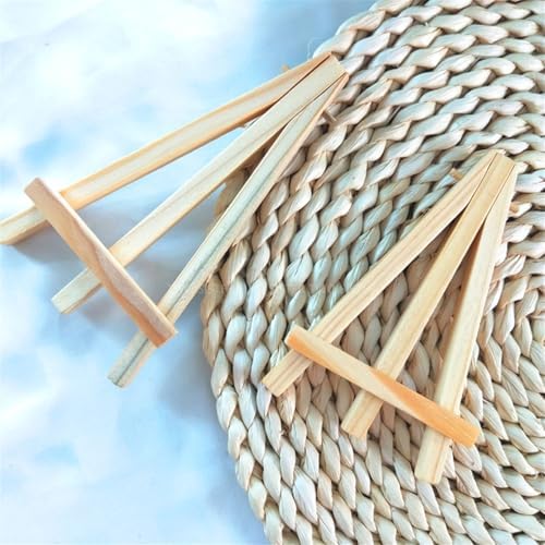 20 Pcs Small Wood Easels for Art and Display