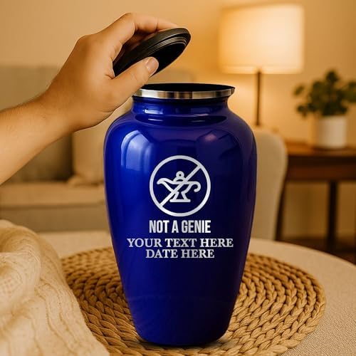 Custom Cremation Urn Metal Vessel Purple Splendore Series