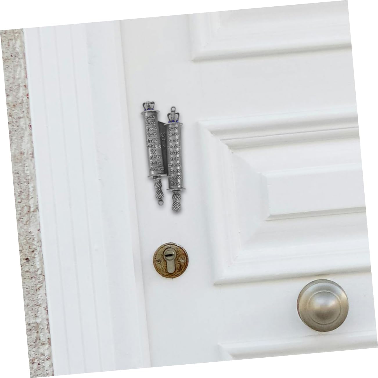 MAGICLULU 1set Metal Mezuzah Scroll Door Decoration