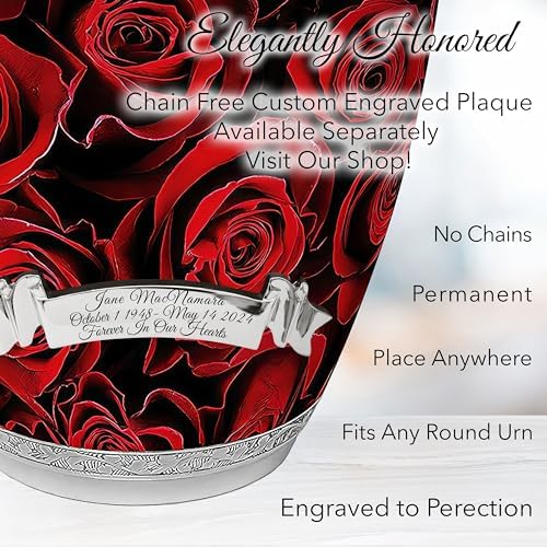Crimson Rose Cremation Urn for Women