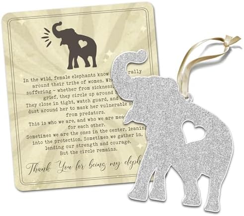 Thank You Gifts for Women Friendship Elephant Ornament