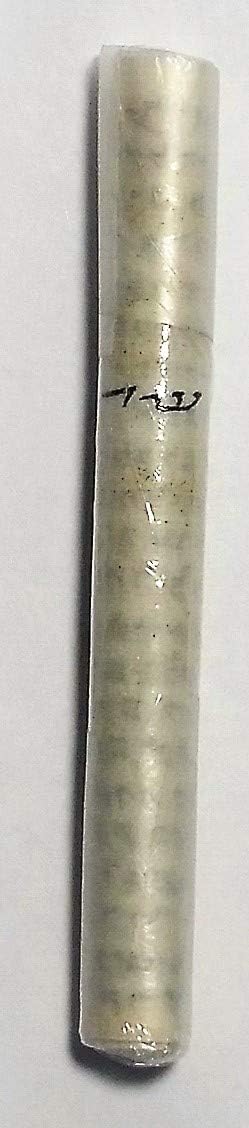 Pewter Mezuzah Peace Dove with Crystal and Scroll