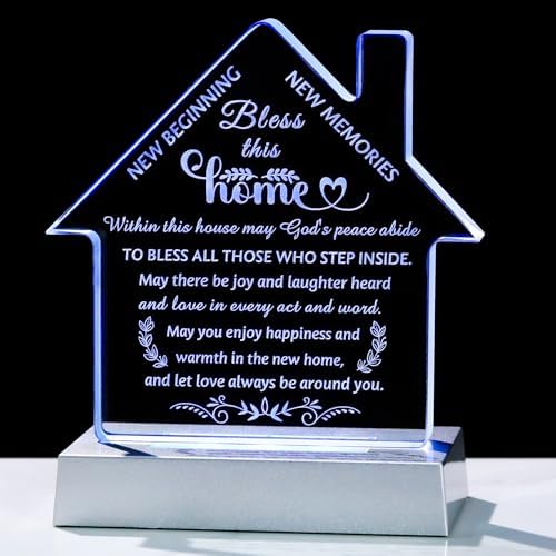 Movdyka Housewarming Crystal Keepsake with LED Light