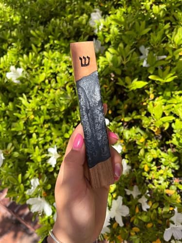 AS Mezuzot Mezuzah Case with Scroll 5 Inches Charcoal Grey