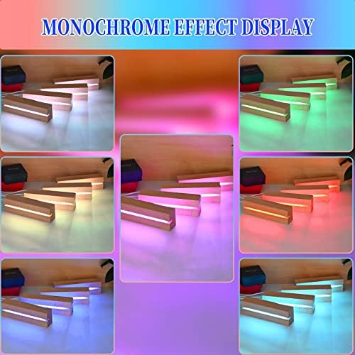 4 Pcs 59 Wood Rectangle LED Display Pedestal