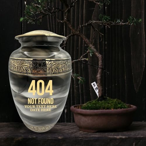 Custom Cremation Urn with Tech Design and Engraving