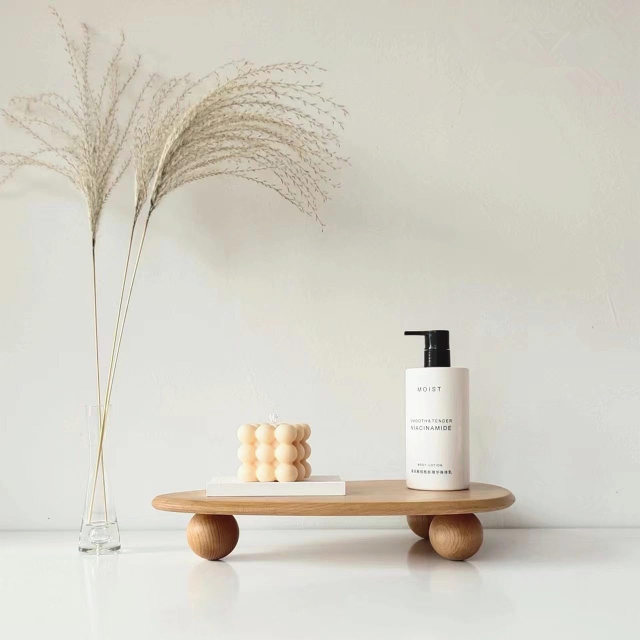 Wooden Display Riser for Candles Plants Vases
