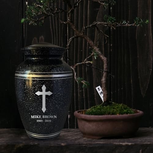Personalized Aluminum Cremation Urn with Name and Office Joke Design