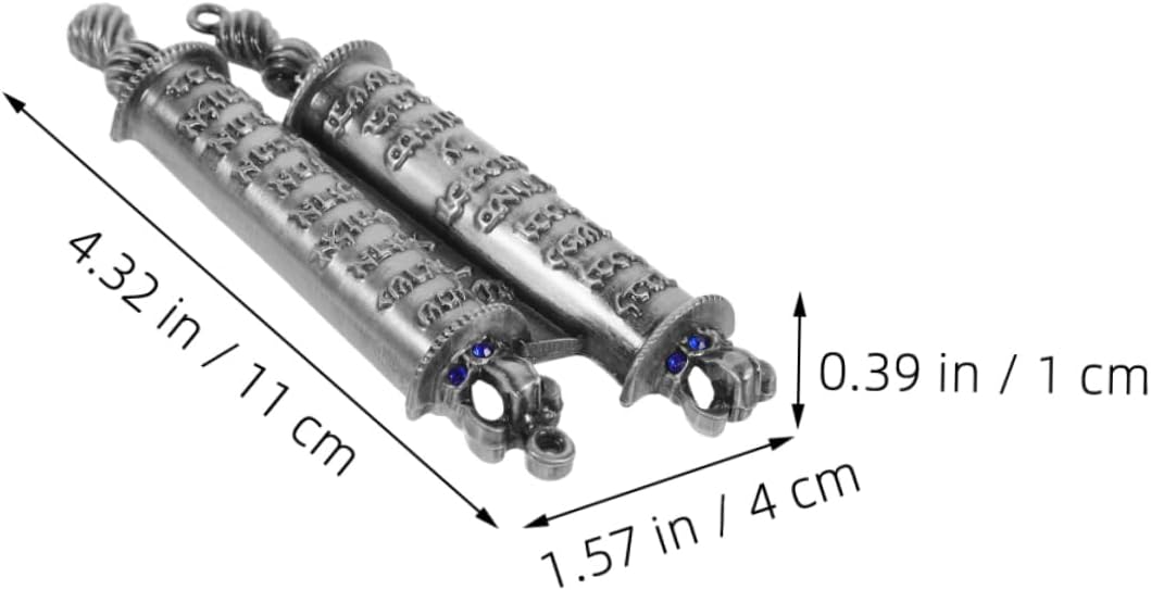 Cabilock 1Set Metal Mezuzah Door Blessing Decor