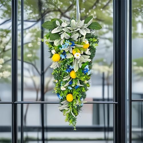 Belupai 236in Lemon Teardrop Decorative Swag
