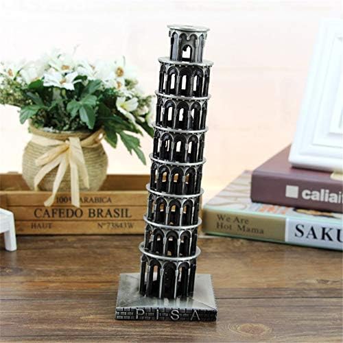 Uterstyle Leaning Tower of Pisa Metal Figurine Decoration 1