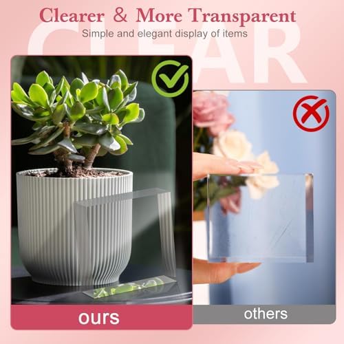 3 Pack Acrylic Display Stands for Collectibles and Decor