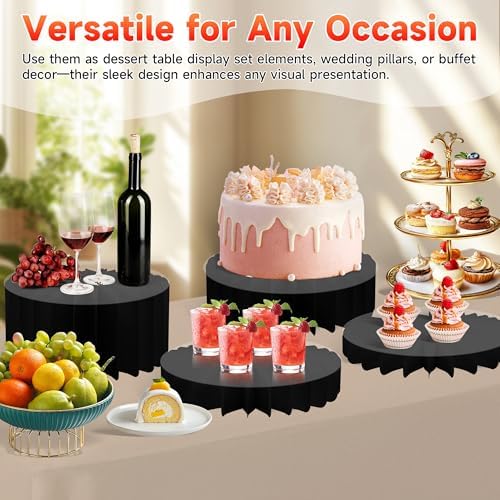 4-Pack Acrylic Buffet Risers for Party Displays