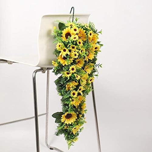 Belupai 276in Artificial Sunflower Swag Decor