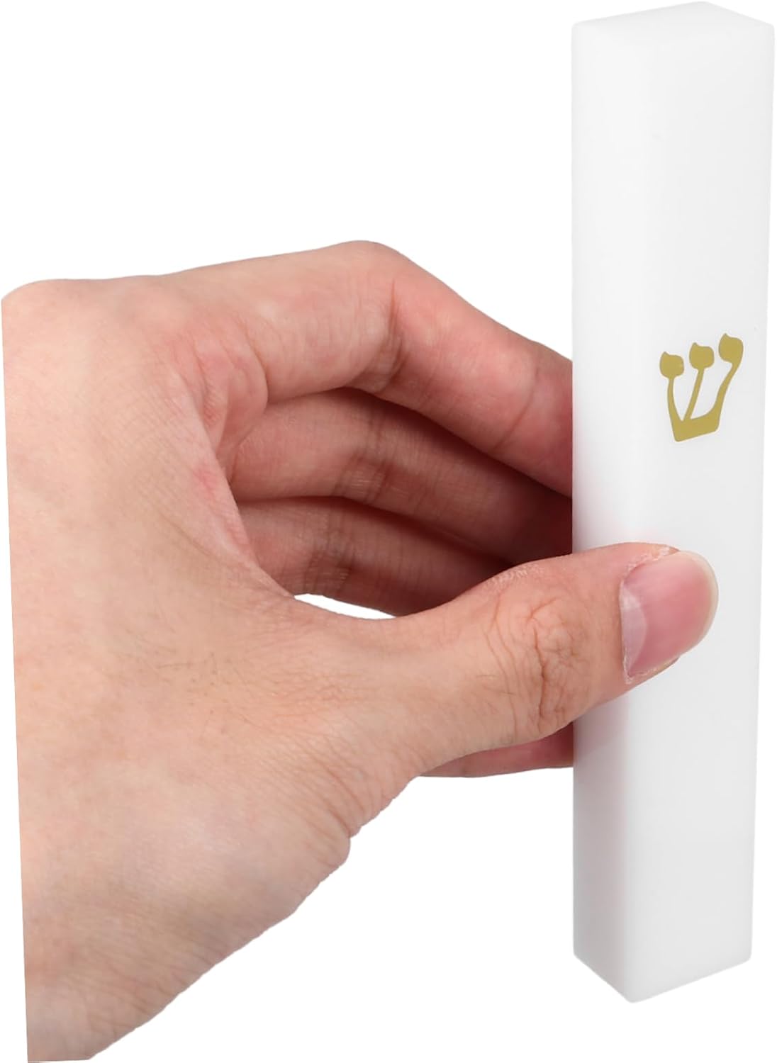 STOBAZA Classic White Decor Mezuzah Door Hanging Scroll Case