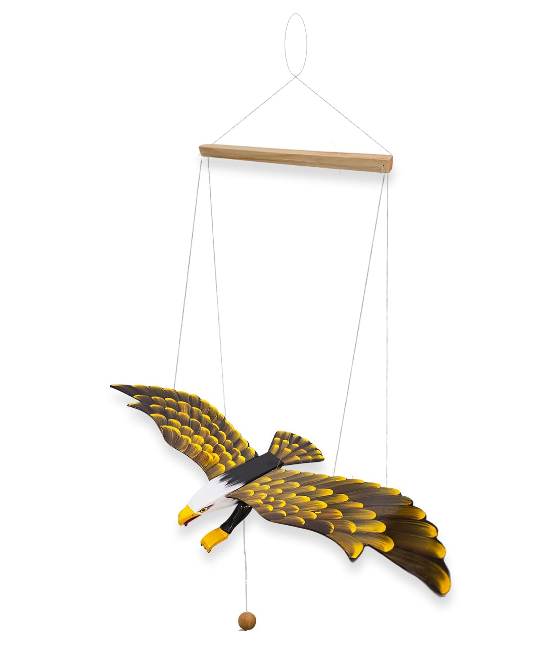 WitnyStore Seagull Wooden Mobile 28 Inch Handmade Decor