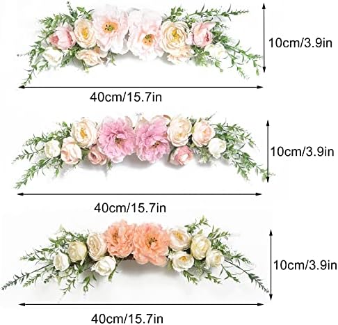 Artificial Peony Flower Swag 157 Inch Wedding Decor