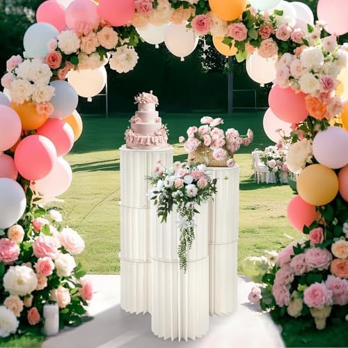 7PCS Foldable Cylinder Stands for Party Display