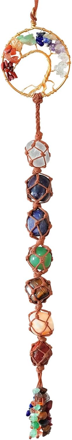 7 Chakra Stones Tree of Life Hanging Decor