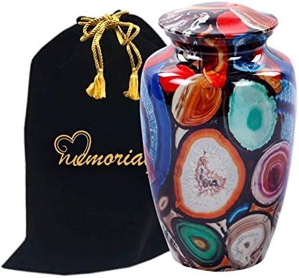 Exclusive Multi Color Agate Finish Cremation Urn