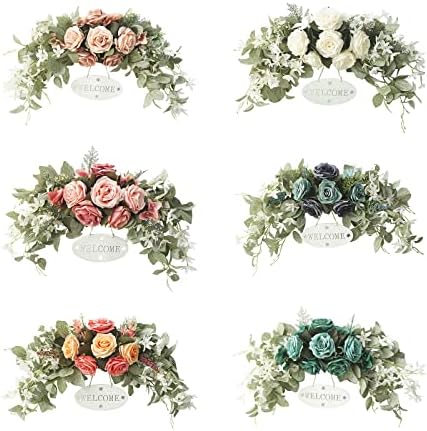 295 Inch Floral Swag with Peony and Eucalyptus