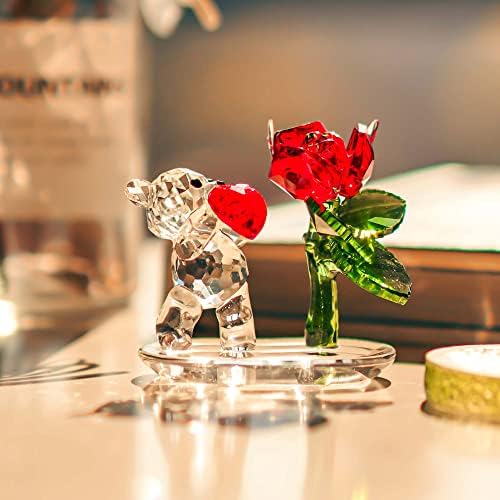 HD Crystal Butterfly and Bear Figurine Set 1
