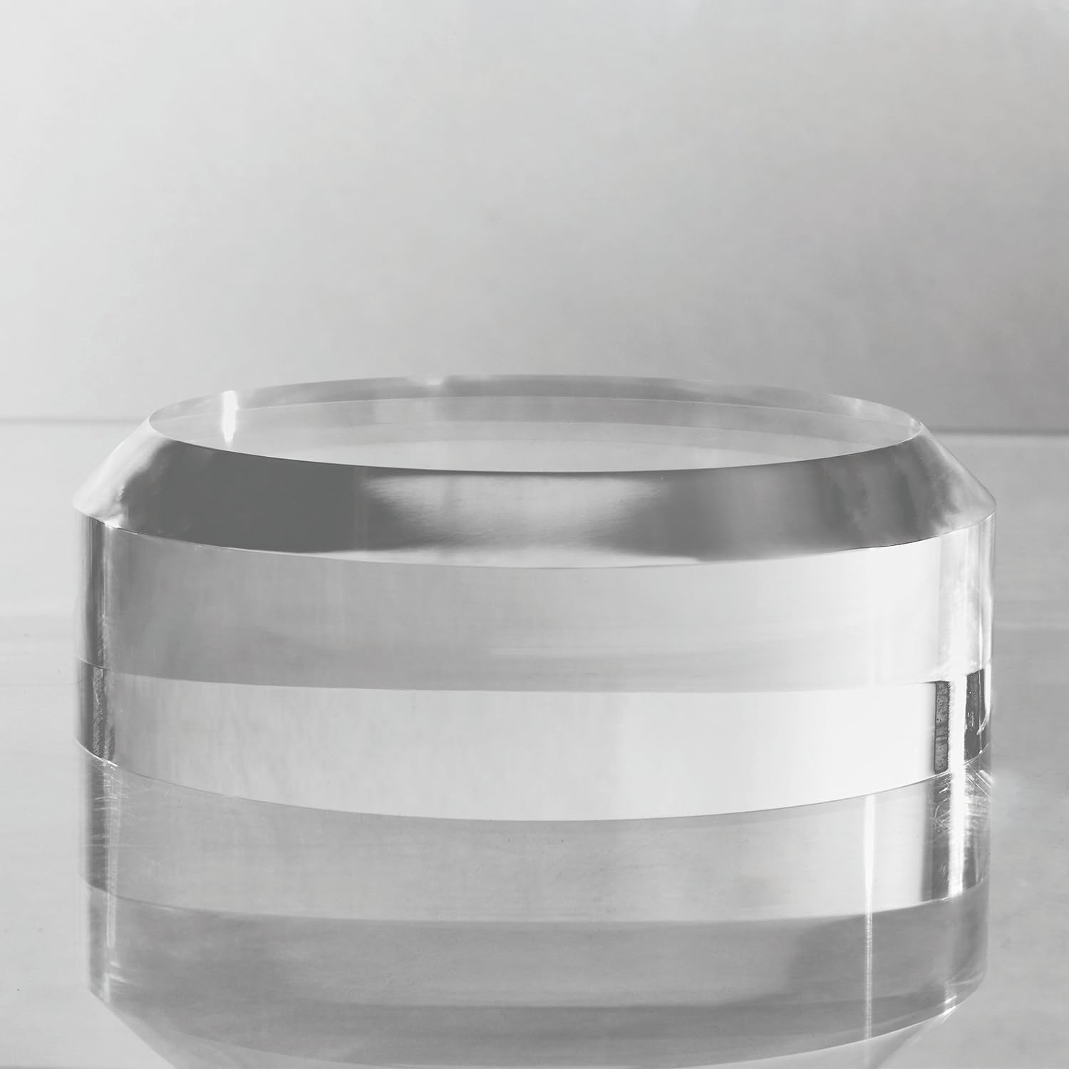 CiaoHER Acrylic Display Block 6 x 2 Inch Pedestal Stand