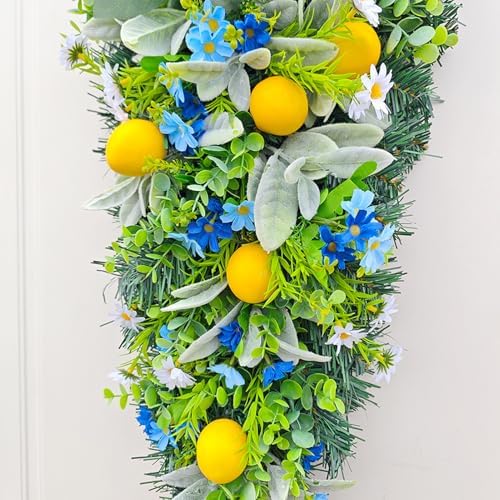 Belupai 236in Lemon Teardrop Decorative Swag