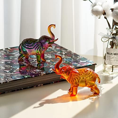 HD Pink Crystal Butterfly Figurine with Crystal Ball Base Collectible Statue