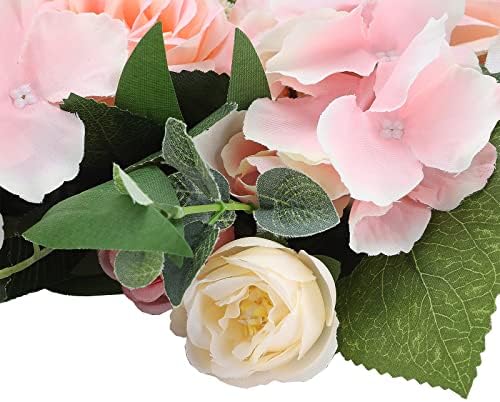 Pink Artificial Rose Flower Swag for Wedding Arch
