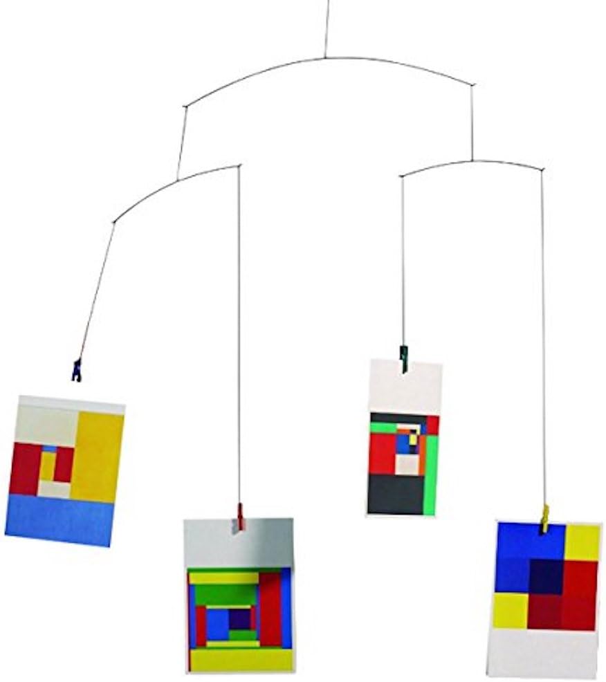 Post Card Hanging Mobile - 17 Inches - Steel - Handmade in Denmark