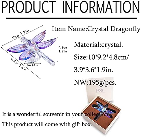 HD HYALINE DORA Crystal Butterfly Figurine with Crystal Ball Base