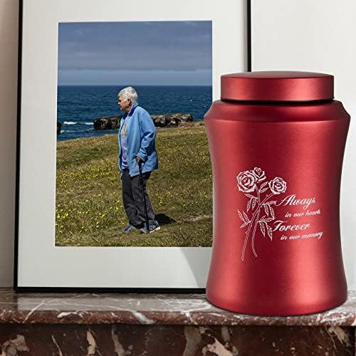 Red Rose Decorative Urns for Human Ashes 96x63 Inch