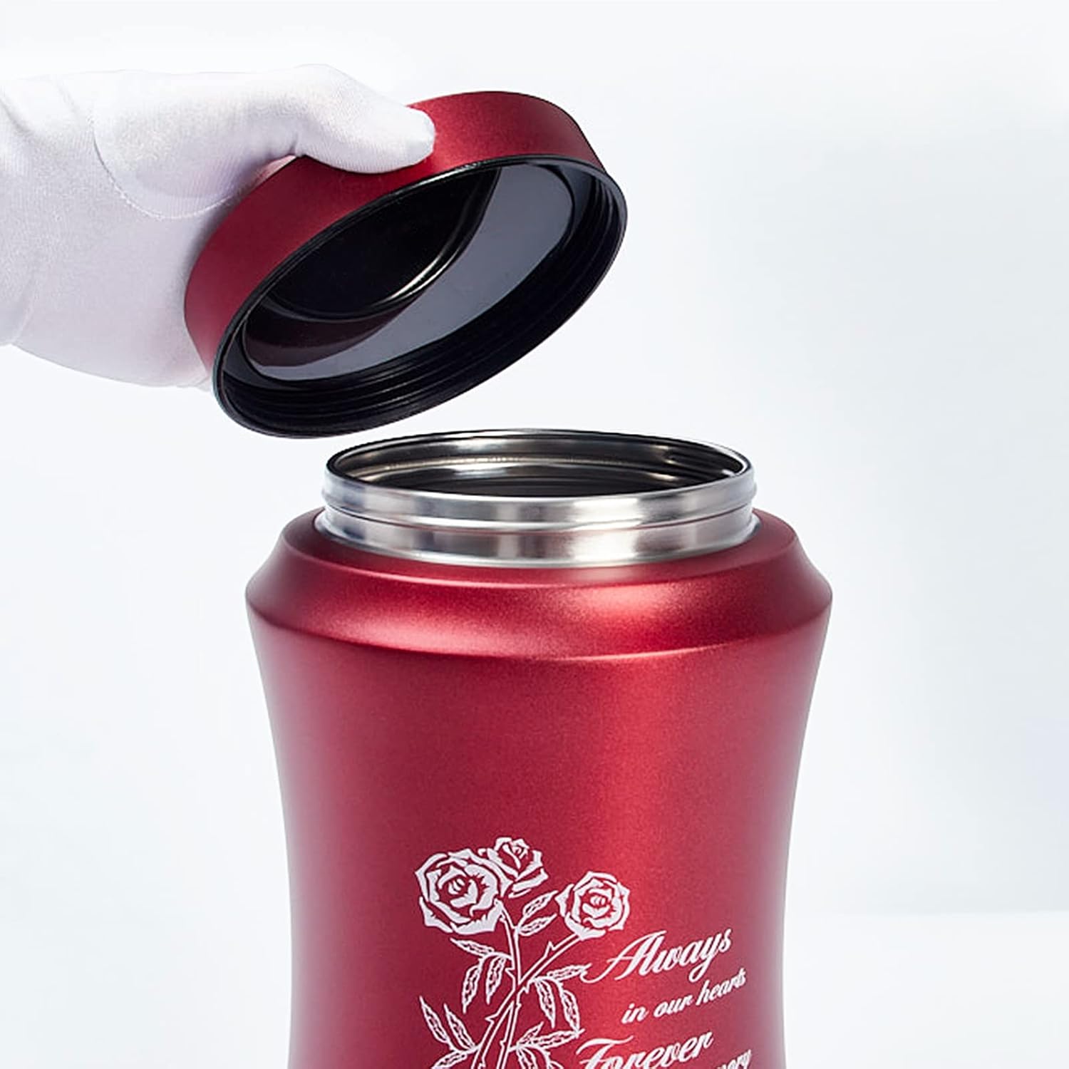 Red Rose Decorative Urns for Human Ashes 96x63 Inch