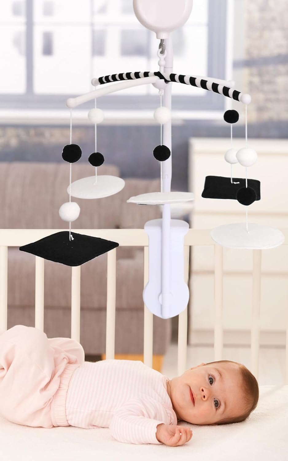 Crib Mobile Arm with Music Box and 35 Lullabies