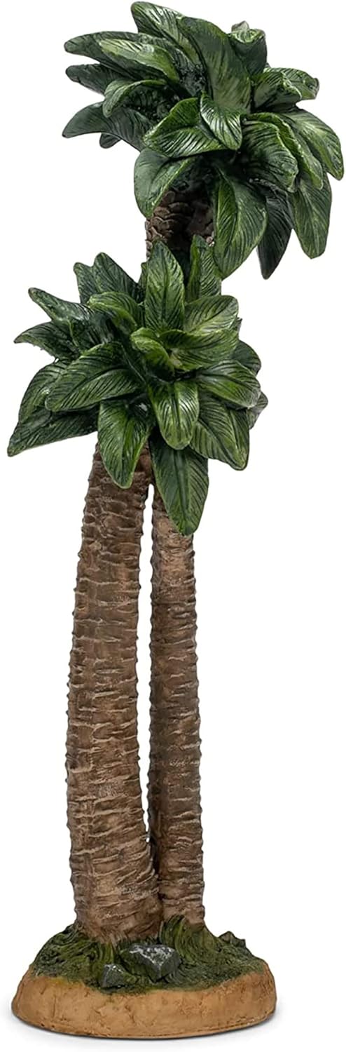 Three Kings Gifts Original Christmas Palm Tree Polystone Figurine - 10 Inch Scale