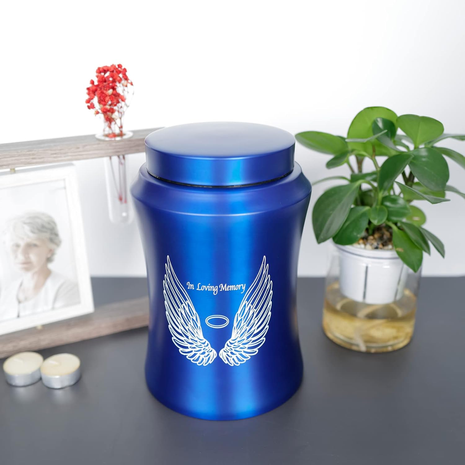 Large Urn for 220 lbs Human Ashes with Velvet Bag