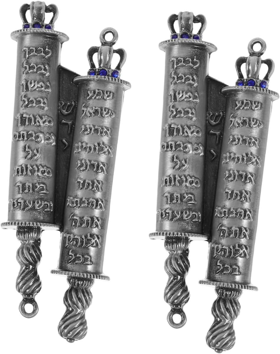 VALICLUD Metal Mezuzah Scroll Door Plaque 2-Piece Set