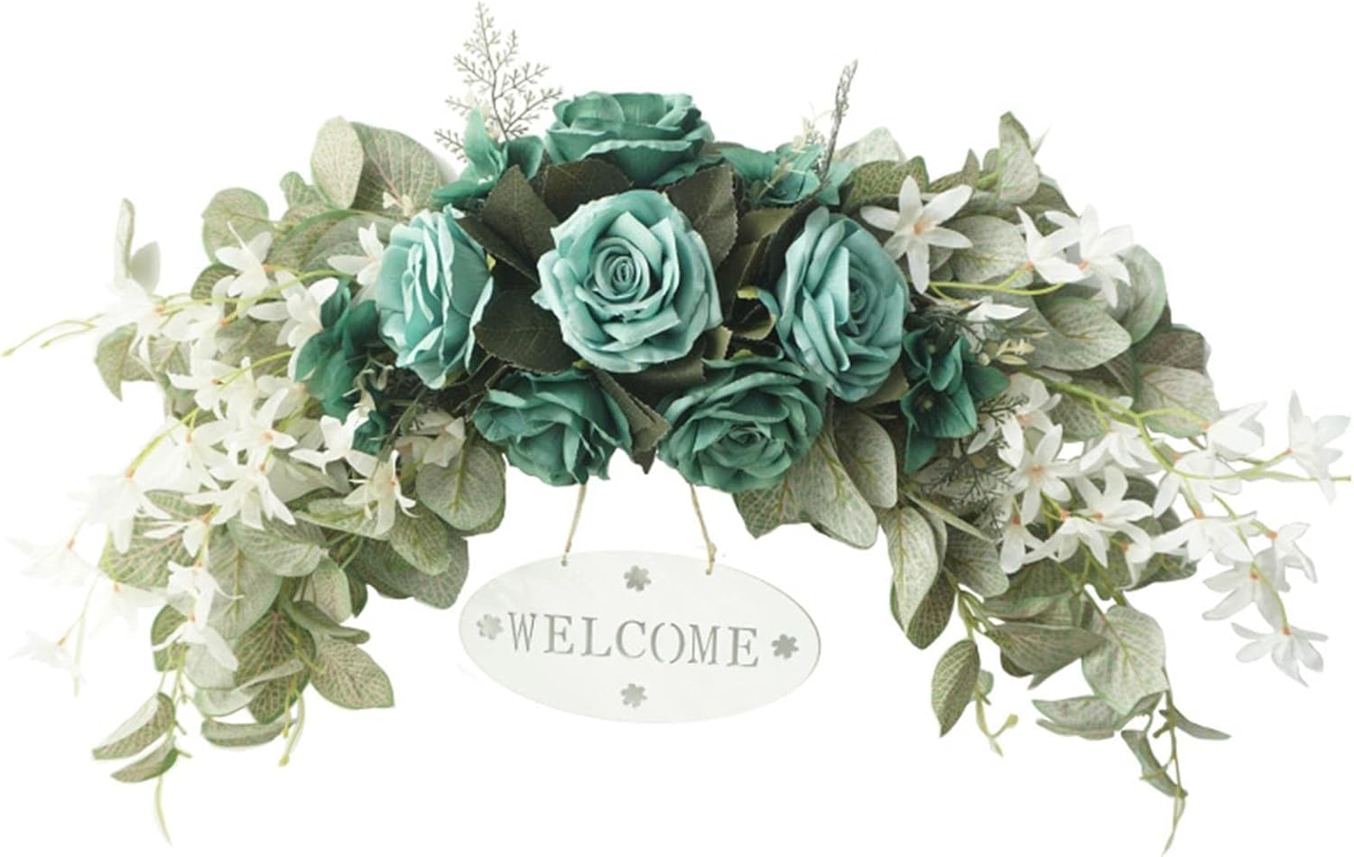 295 Inch Floral Swag with Peony and Eucalyptus